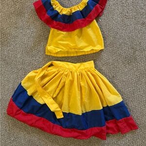 Colombian Kids Costume Set Size 2
